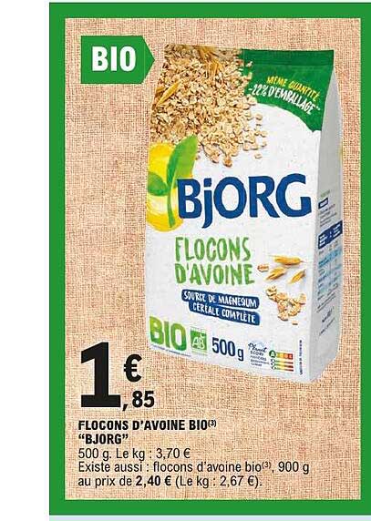FLOCONS D’AVOINE BIO "BJORG"