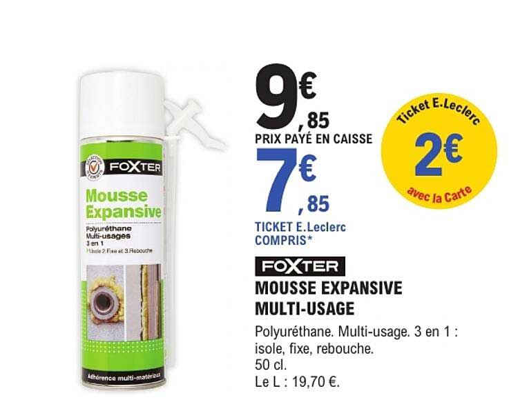 FOXTER MOUSSE EXPANSIVE MULTI-USAGE
