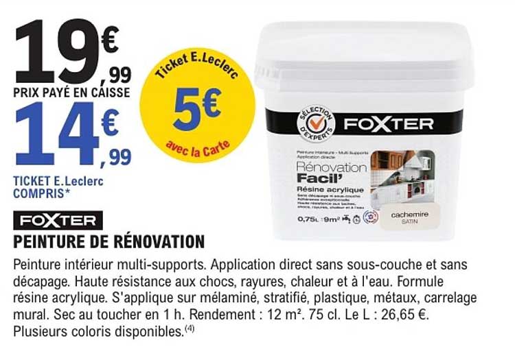FOXTER PEINTURE DE RÉNOVATION