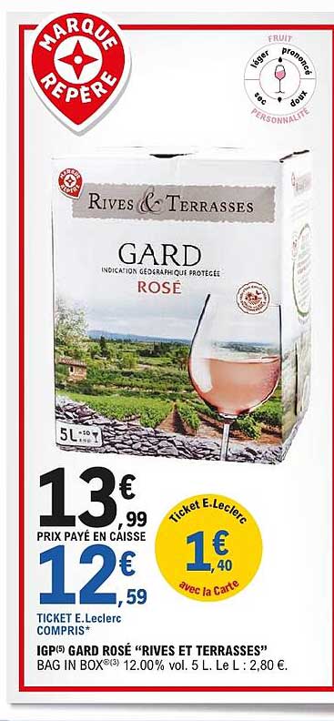 IGP(5) GARD ROSÉ “RIVES ET TERRASSES”