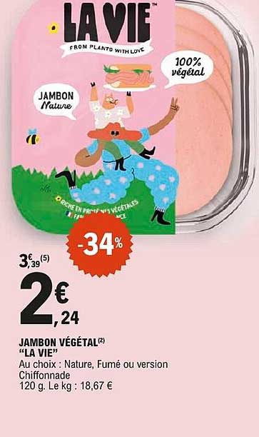 JAMBON VÉGÉTAL «LA VIE»