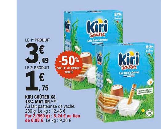 KIRI GOÛTER X8 18% MAT. GR.