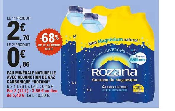 LE 1er PRODUIT 2€ 70 LE 2e PRODUIT 0€ 86 -68% SUR LE 2e PRODUIT ACHETÉ