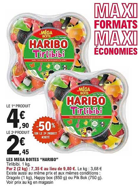 LES MEGA BOITES “HARIBO”