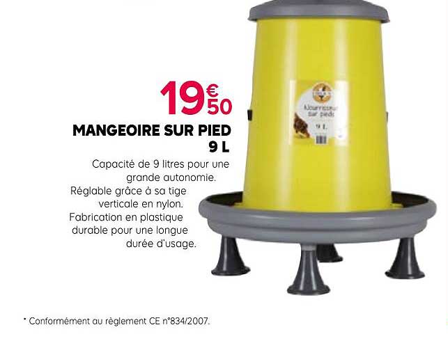 MANGEOIRE SUR PIED 9 L