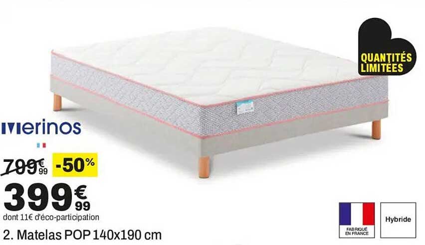 Matelas POP 140x190 cm