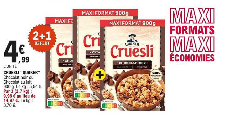 MAXI FORMATS MAXI ÉCONOMIES