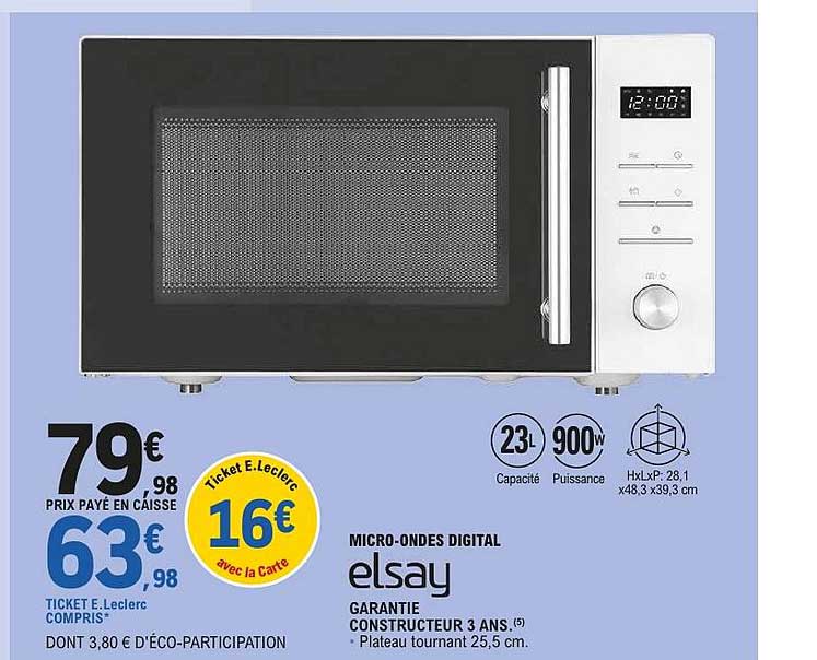 MICRO-ONDES DIGITAL elsay