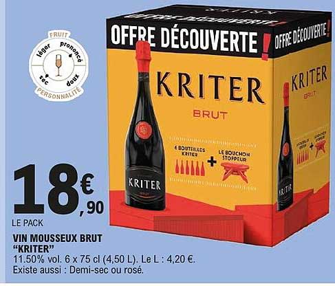 OFFRE DÉCOUVERTE KRITER BRUT