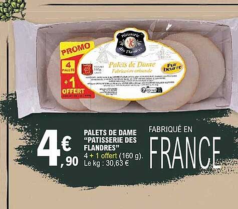PALETS DE DAME "PATISSERIE DES FLANDRES" 4 + 1 offert (160 g)