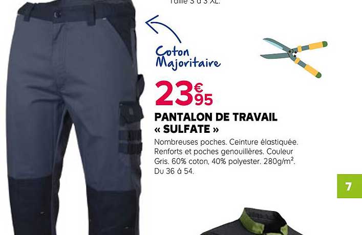 PANTALON DE TRAVAIL « SULFATE »
