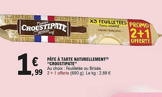 PÂTE À TARTE NATURELLEMENT CROUSTIPATE