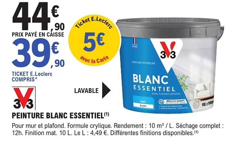 PEINTURE BLANC ESSENTIEL