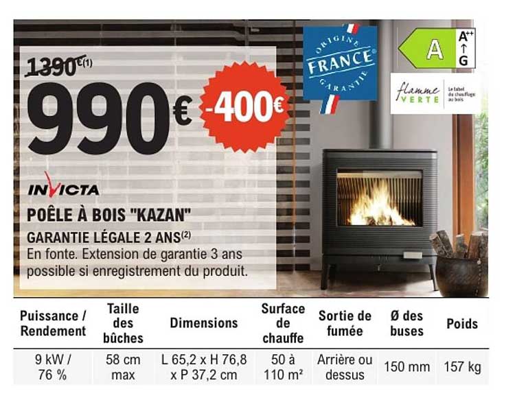 POÊLE À BOIS "KAZAN"