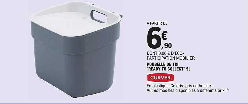 POUBELLE DE TRI "READY TO COLLECT" 5L