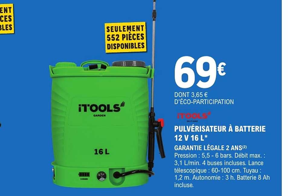 PULVÉRISATEUR À BATTERIE 12 V 16 L*