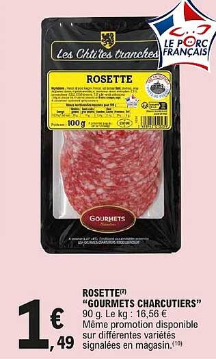ROSETTE "GOURMETS CHARCUTIERS" 90 g