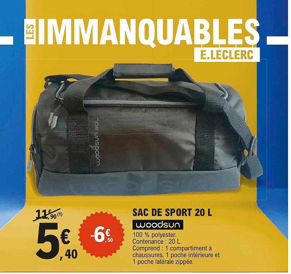 SAC DE SPORT 20 L woodsun