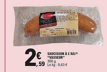 SAUCISSON À L’AIL(2) “VASSEUR”