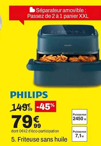 Séparateur amovible : Passez de 2 à 1 panier XXL