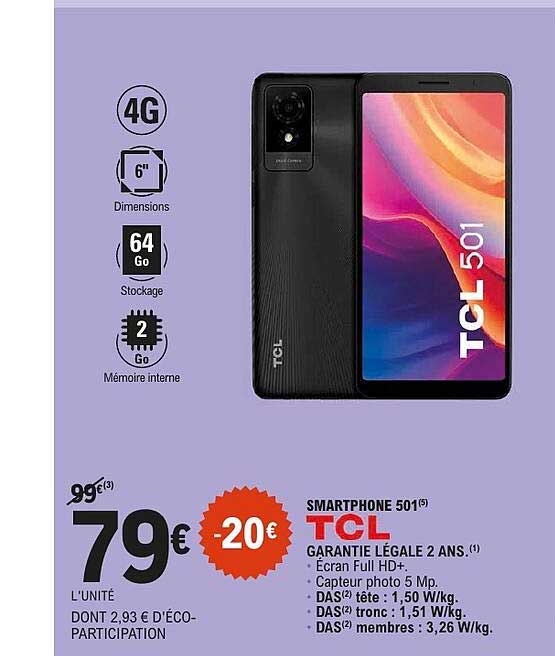 SMARTPHONE 501 TCL