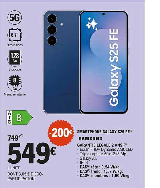 SMARTPHONE GALAXY S25 FE SAMSUNG