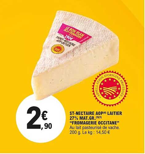 ST-NECTAIRE AOP(4) LAITIER 27% MAT. GR.(3)(1) "FROMAGERIE OCCITANE"