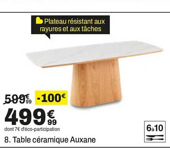 Table céramique Auxane