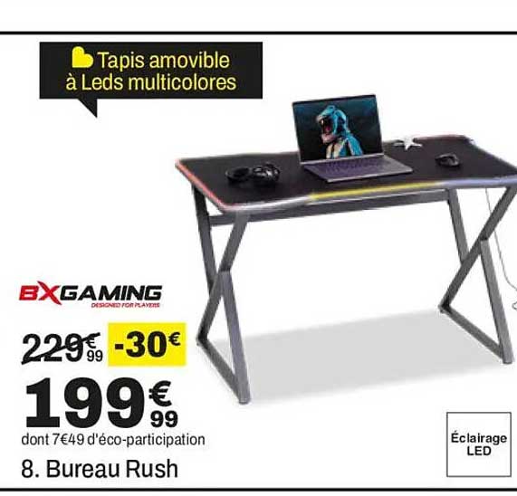Tapis amovible à Leds multicolores