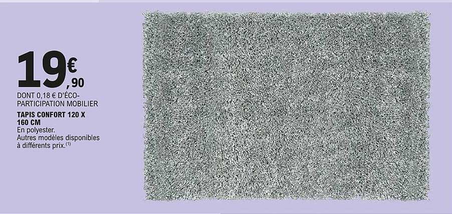 TAPIS CONFORT 120 X 160 CM
