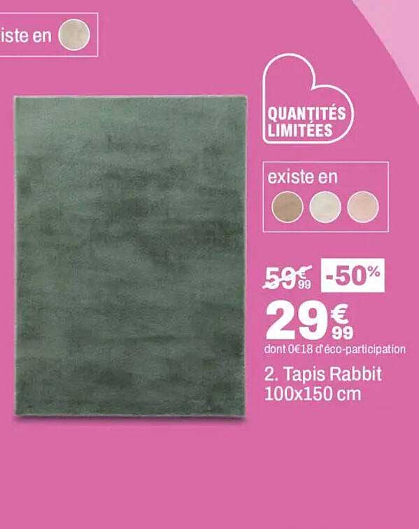 Tapis Rabbit 100x150 cm
