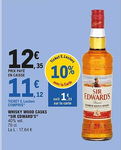 WHISKY WOOD CASKS “SIR EDWARD’S”