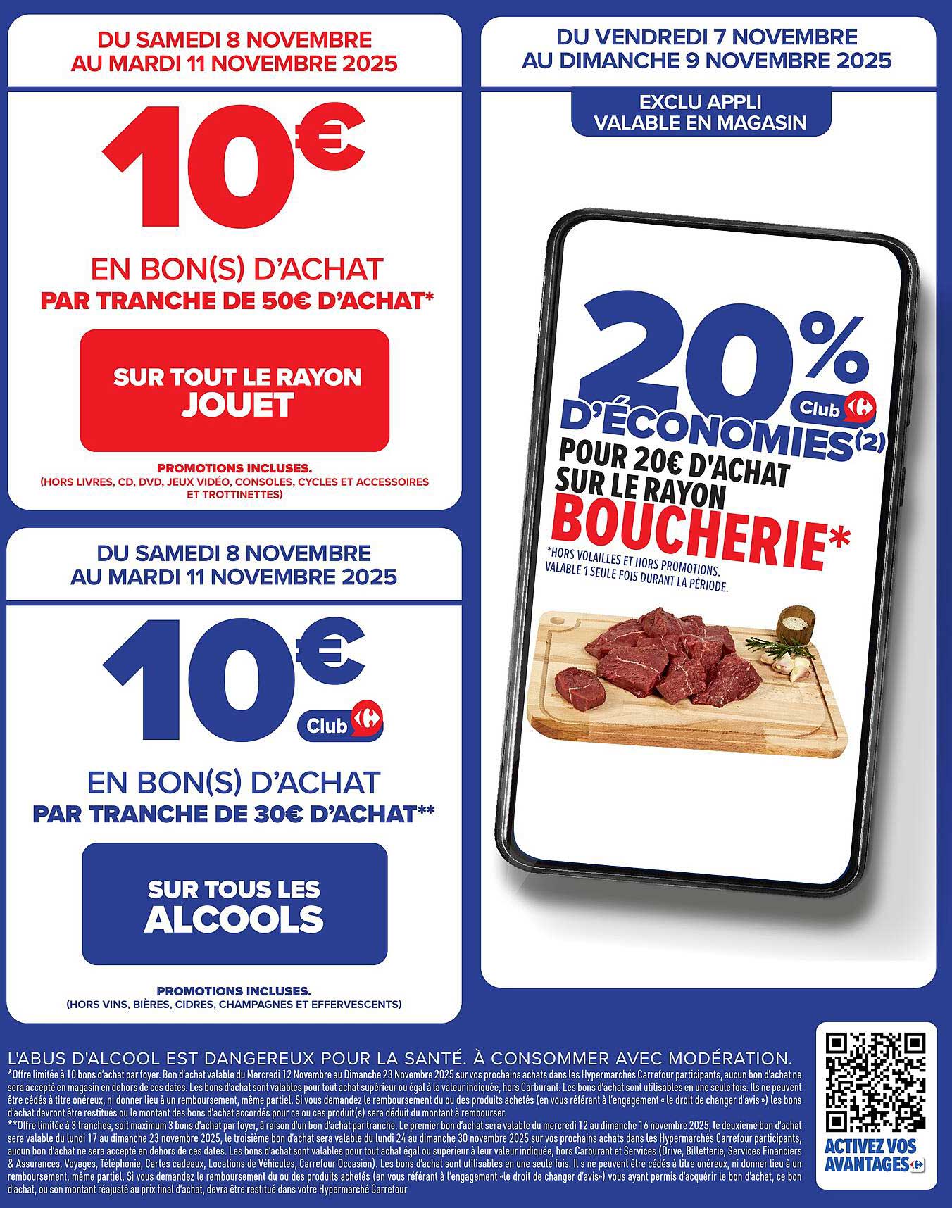 10€ en bon(s) d’achat par tranche de 50€ d’achat sur tout le rayon Jouet