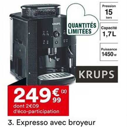 3. Expresso avec broyeur