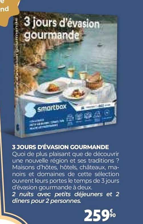 3 jours d'évasion gourmande