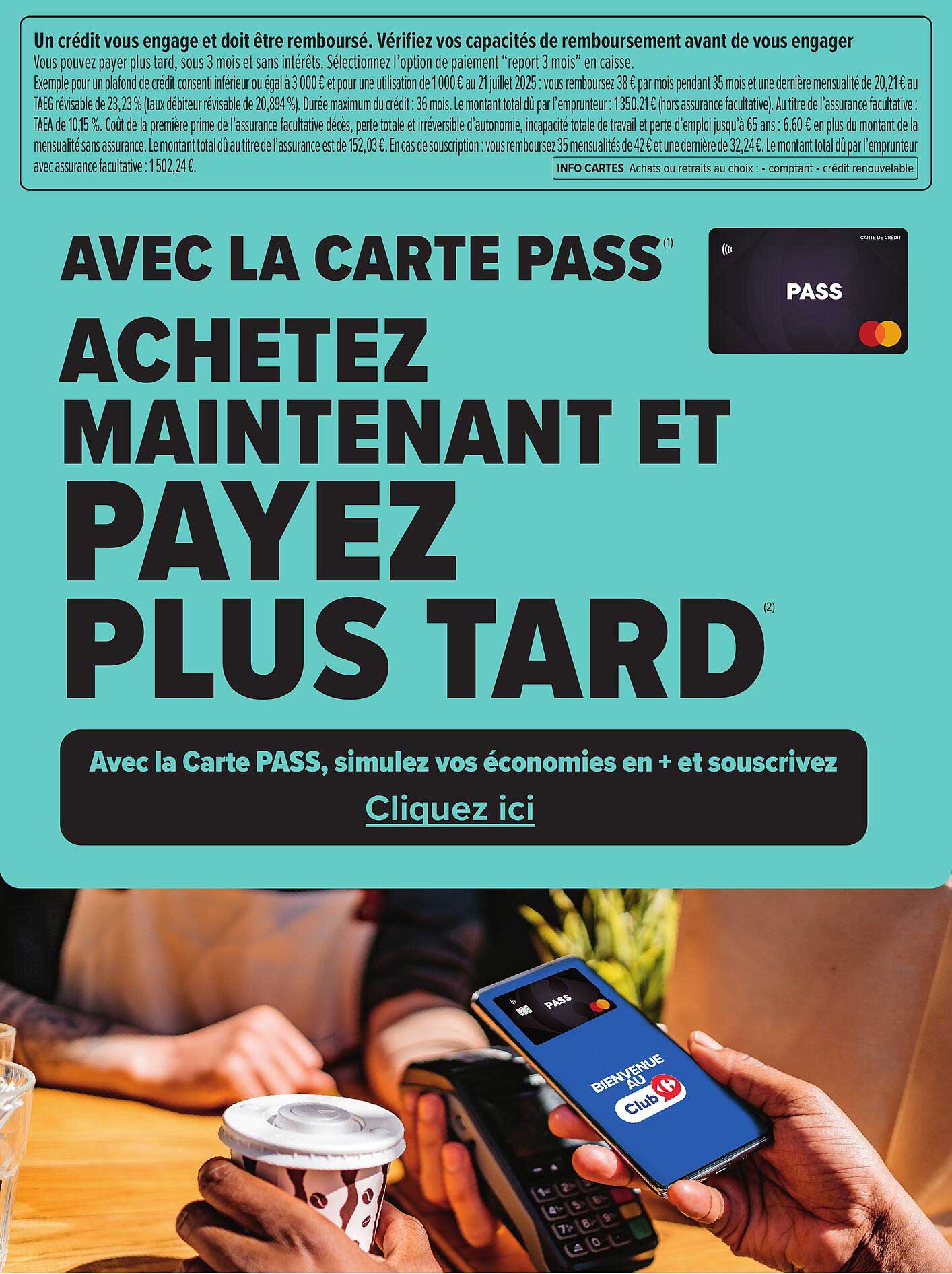 ACHETEZ MAINTENANT ET PAYEZ PLUS TARD