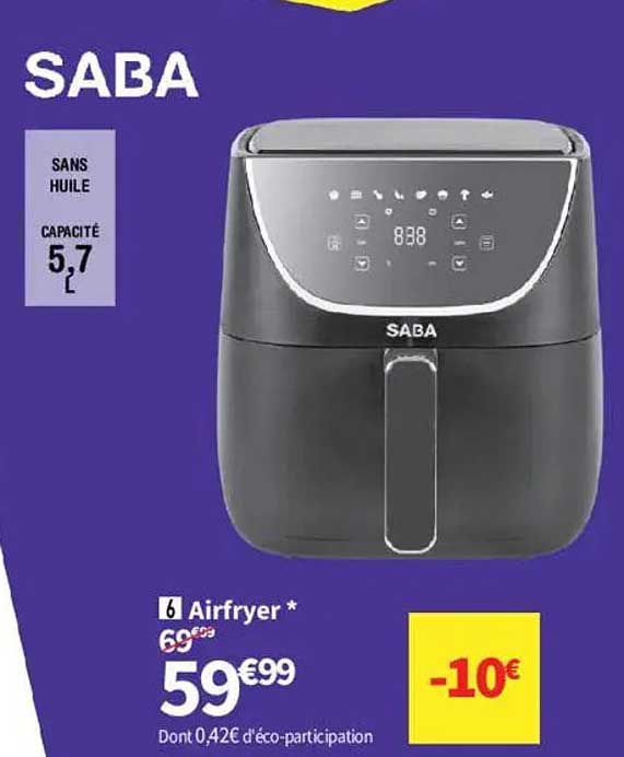 Airfryer SABA 5,7 L