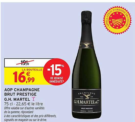 AOP CHAMPAGNE BRUT PRESTIGE G.H. MARTEL
