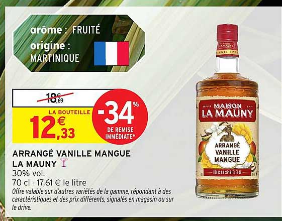 ARRANGÉ VANILLE MANGUE LA MAUNY