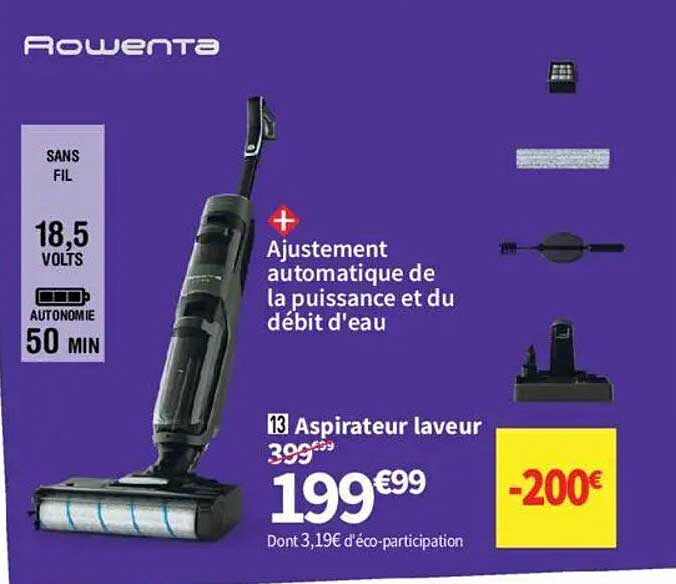 Aspirateur laveur