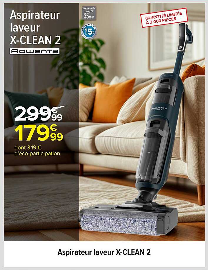 Aspirateur laveur X-CLEAN 2
