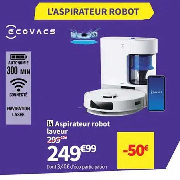 Aspireteur robot laveur
