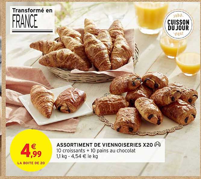 ASSORTIMENT DE VIENNOISERIES X20