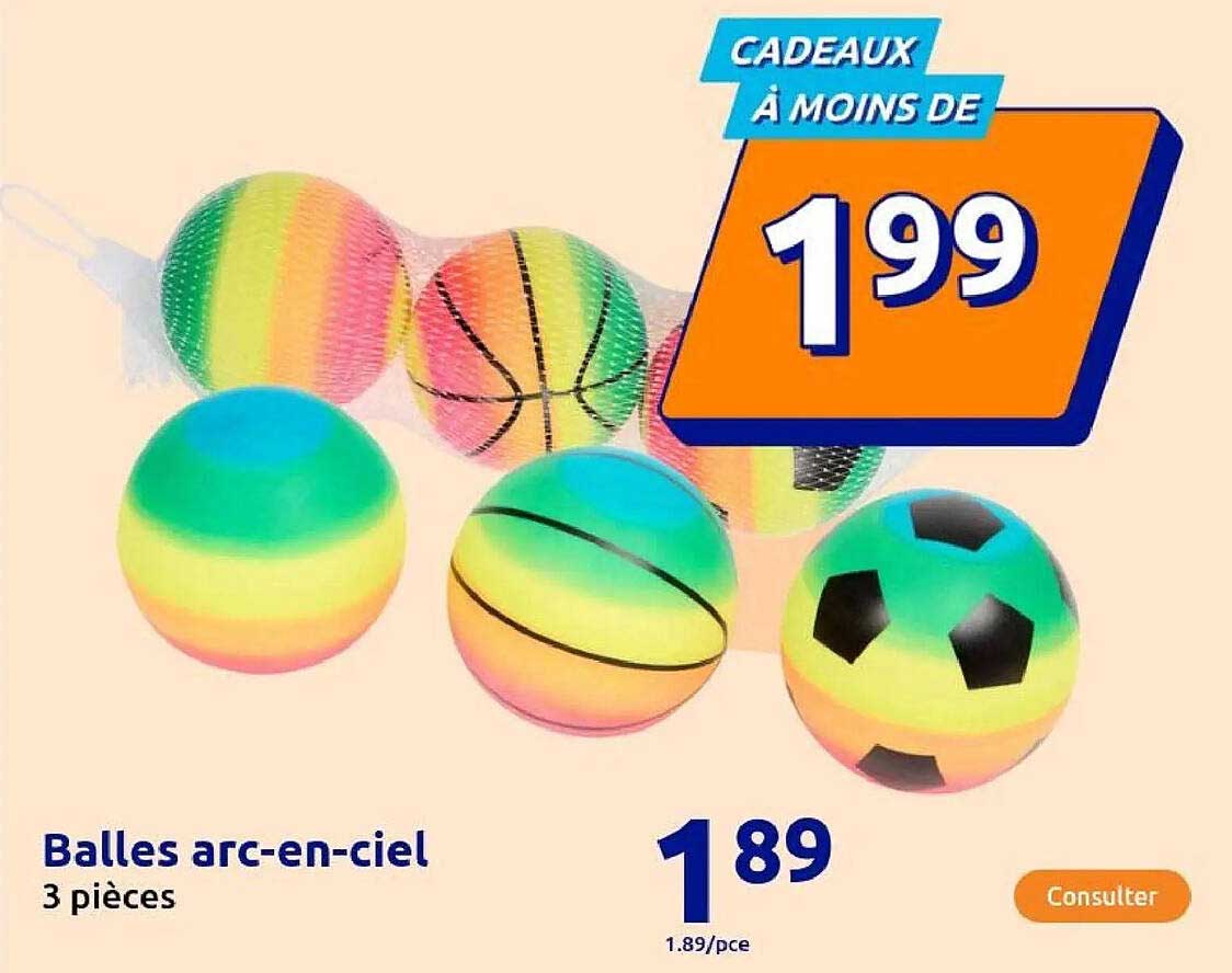 Balles arc-en-ciel