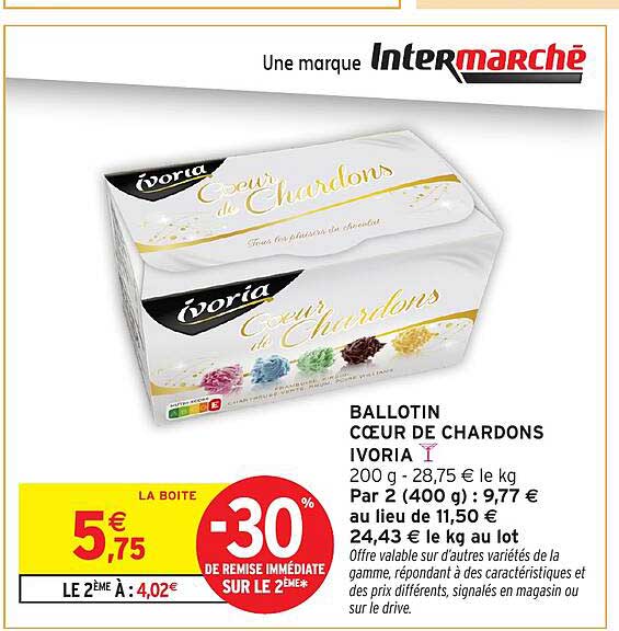 BALLOTIN CŒUR DE CHARDONS IVORIA