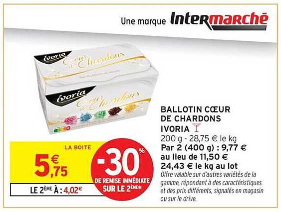 BALLotin Cœur de Chardons IVORIA
