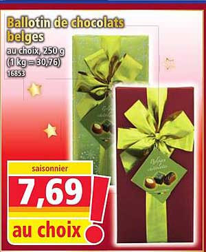 Ballotin de chocolats belges