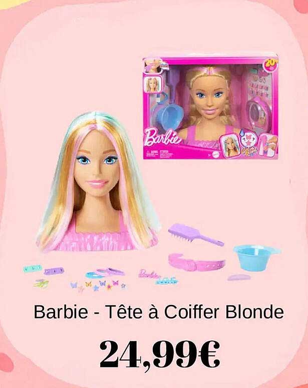 Barbie - Tête à Coiffer Blonde