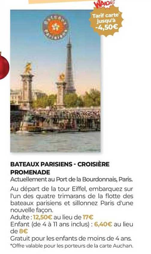 BATEAUX PARISIENS - CROISIÈRE PROMENADE