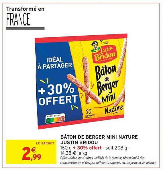 BÂTON DE BERGER MINI NATURE JUSTIN BRIDOU